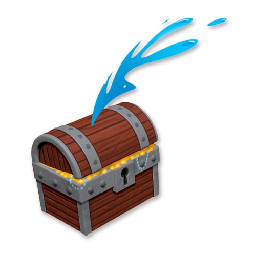 CAD Drawings Soft Play LLC Treasure Chest (PTW50009)