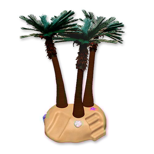 CAD Drawings Soft Play LLC Island With Palm Trees (PTW15005)
