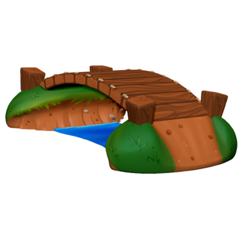CAD Drawings Soft Play LLC Wood With Berm Bridge (TP2278)