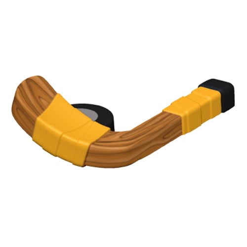 CAD Drawings Soft Play LLC Hockey Stick With Puck (TP2378)