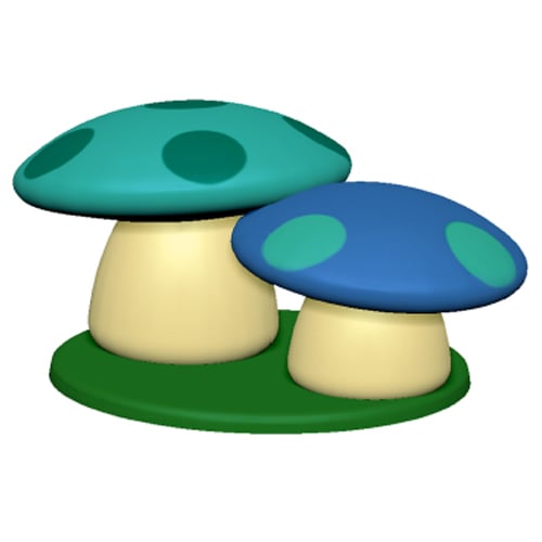 CAD Drawings Soft Play LLC Imaginative Mushroom (TP2357)