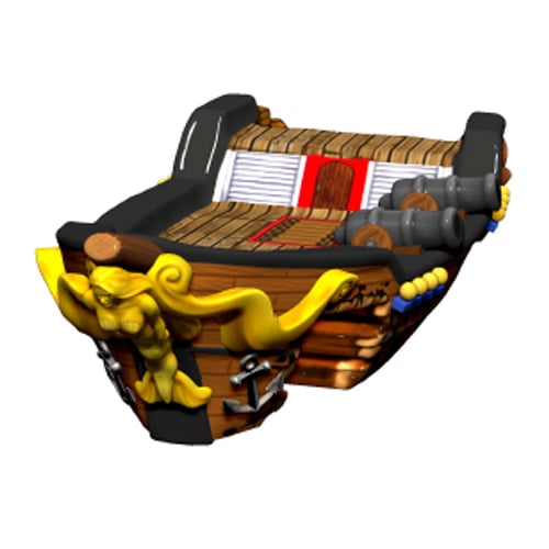 CAD Drawings Soft Play LLC Sunken Pirate Ship (TP2249)