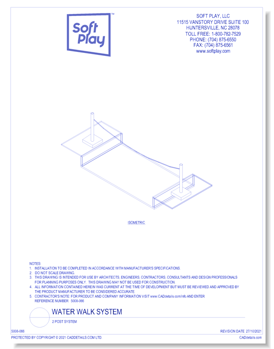 Water Walk System: 2 Post System 