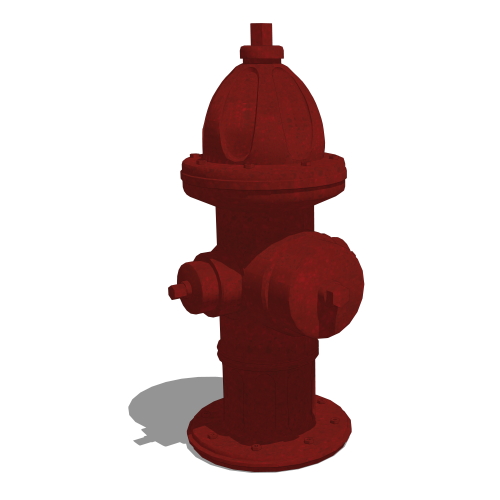 Gyms For Dogs® - DL-FHFS-CRT: Decorative Antique Free Standing or Surface Mount Fire Hydrant, Heavy 80+lbs, Luxury Settings, 33" Tall