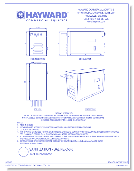 Saline C 6.0: Saline C 6.0 Power Supply