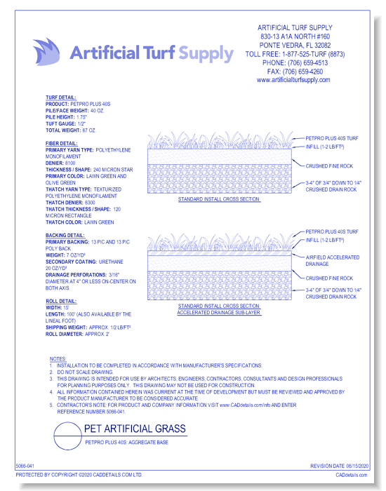 Pet: PetPRO Plus 40s - Aggregate Base