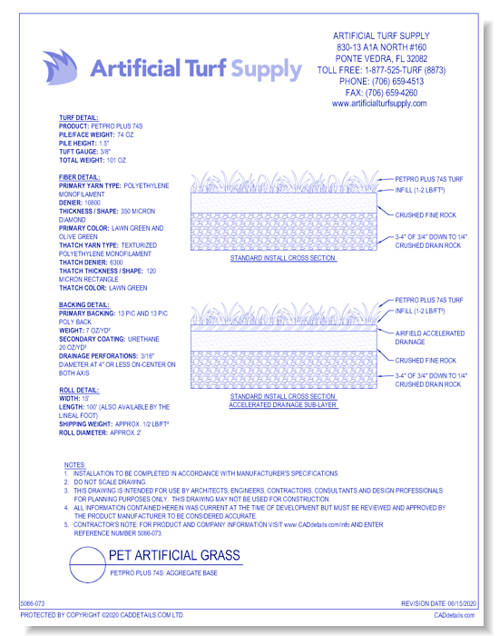 Pet: PetPRO Plus 74s - Aggregate Base