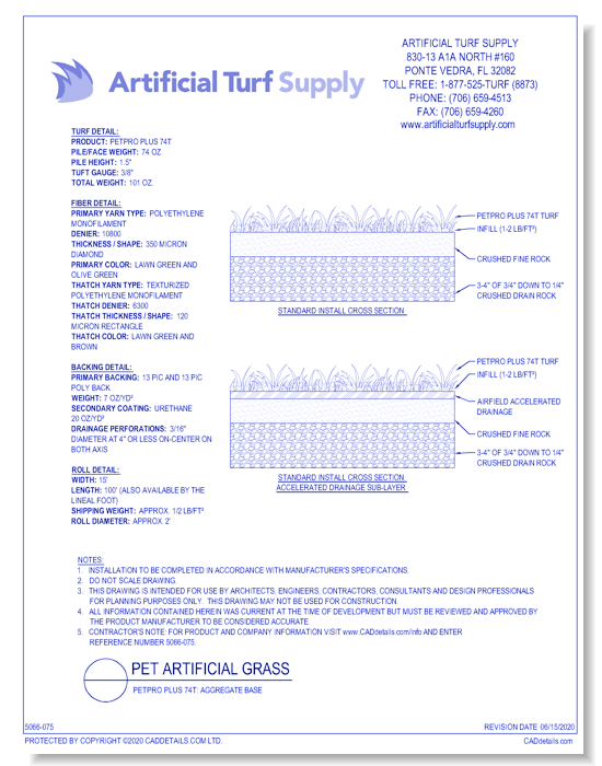 Pet: PetPRO Plus 74t - Aggregate Base