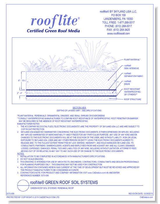 Green Roof Soil Systems: Perennial Roof