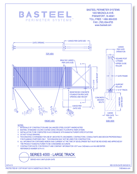 Series 4000 Cantilever Gate