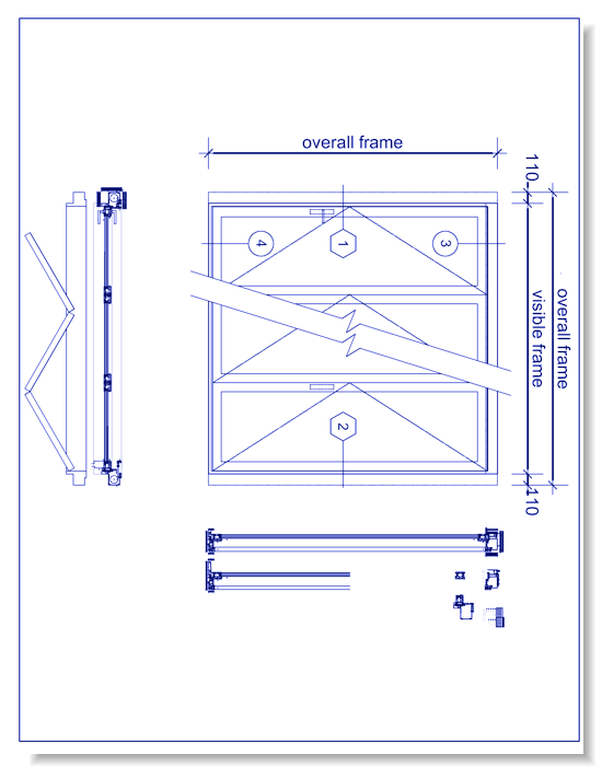 205 Series - Folding Sliding Door - Outward Opening with 280mm sill