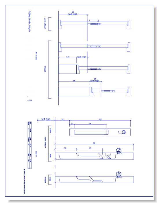 205 Series - Folding Sliding Door - Folding Handles