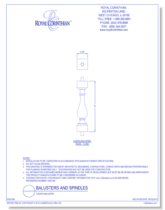 Casino Baluster