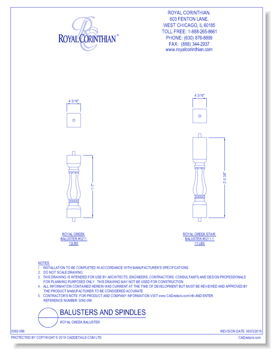 Royal Greek Baluster