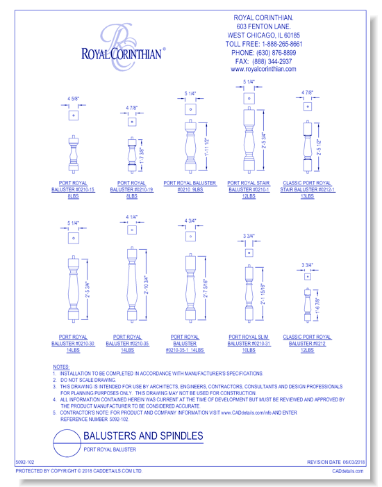Port Royal Baluster
