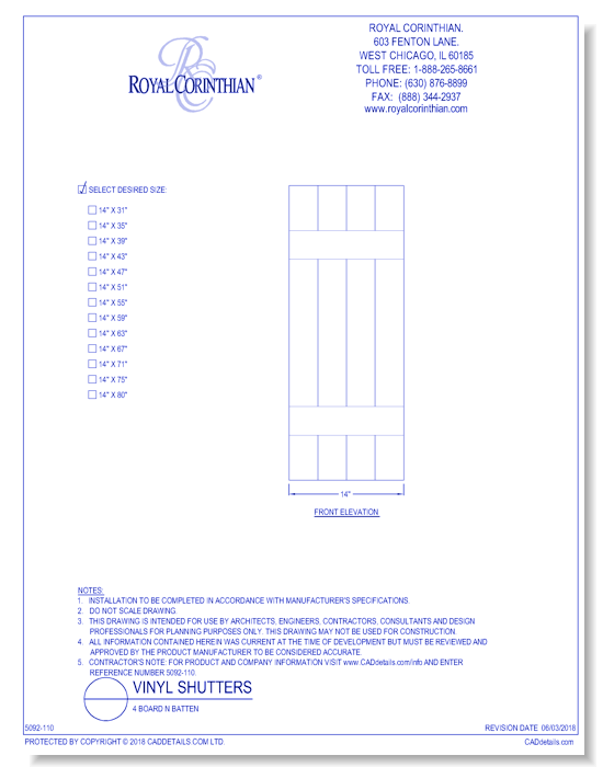 Vinyl Shutters: 4 Board n Batten