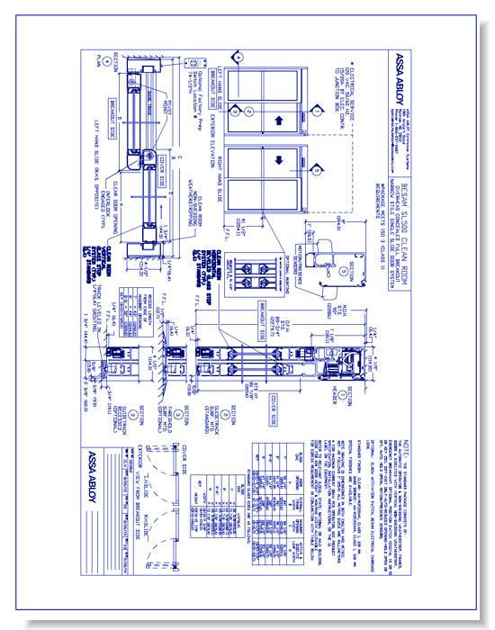 1011262 SL500 Clean Room OHC Full Breakout SS Narrow Rev 3.0
