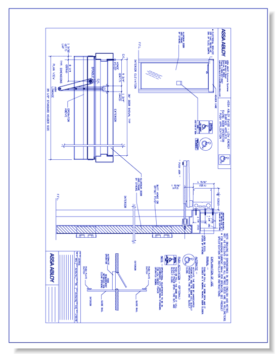 1015916 SW100 Single Push App (Aluminum Door) Rev 2.0