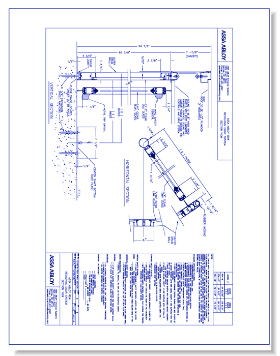 1018278 - RD4 Wing Revolving Door Section View Rev 1.0