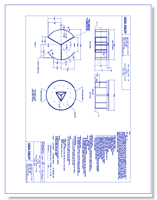 1018273 - RD3L-18- Wing Revolving Door Plan View Rev 1.0