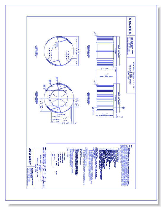 1018281 - UniTurn-12 Revolving Door Plan View Rev 1.0