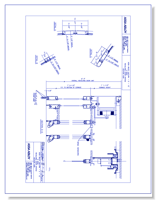 1018282 - UniTurn-12 Revolving Door Section View Rev 1.0
