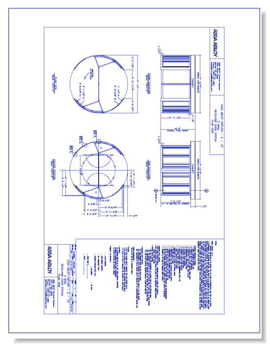 1018283 - UniTurn-14 Revolving Door Plan View Rev 1.0