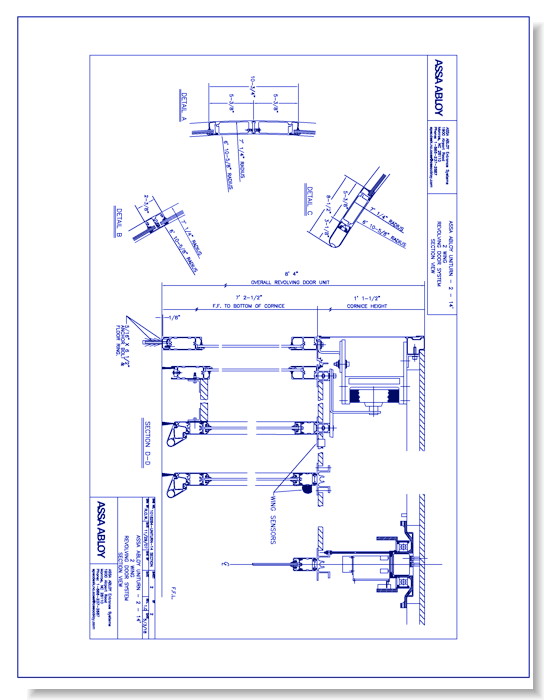 1018284 - UniTurn-14 Revolving Door Section View Rev 1.0