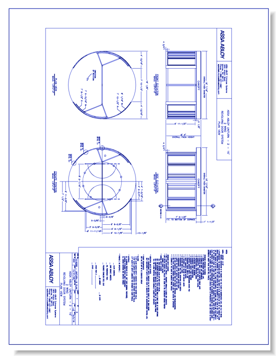 1018285 - UniTurn-16 Revolving Door Plan View Rev 1.0