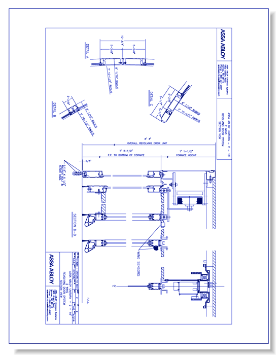 1018286 - UniTurn-16 Revolving Door Section View Rev 1.0