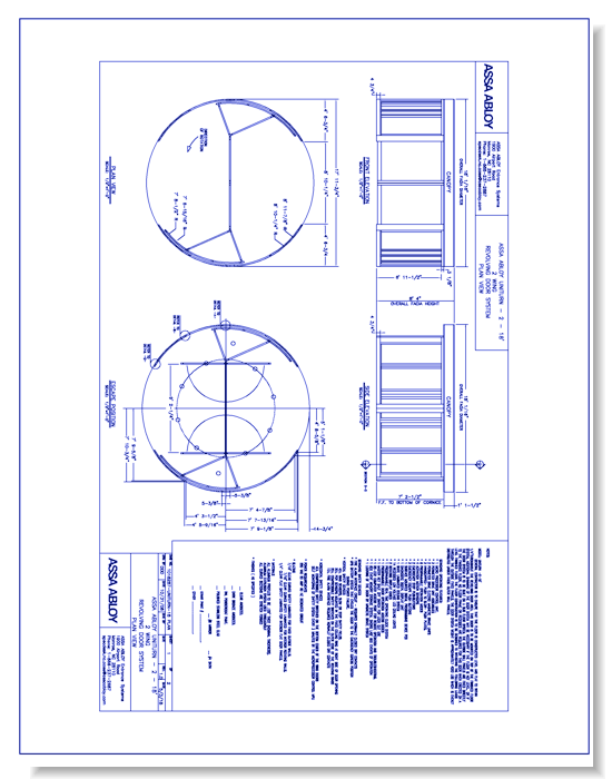 1018287 - UniTurn-18 Revolving Door Plan View Rev 1.0