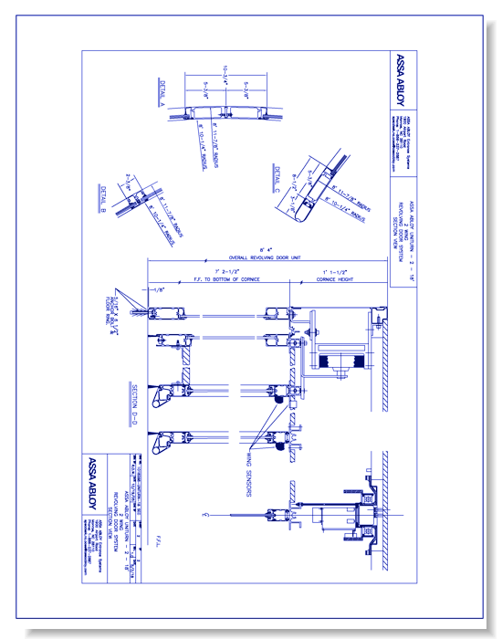 1018288 - UniTurn-18 Revolving Door Section View Rev 1.0