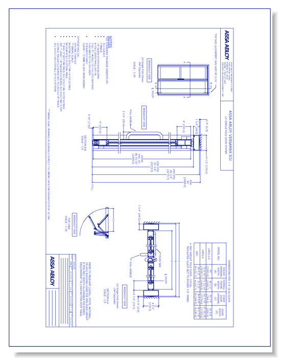 1016238 VersaMax Fold LH Single Narrow