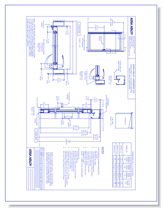 1016231 VersaMax Swing Single Door Narrow Smoke Rated