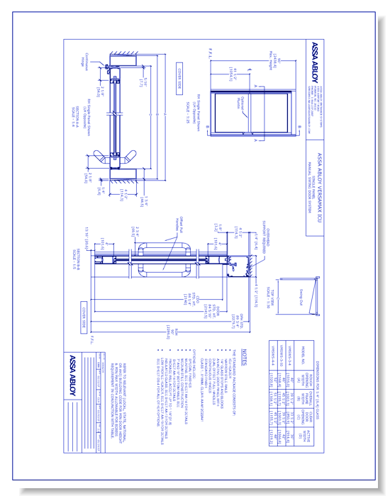 1016234 VersaMax Swing Single Door Narrow