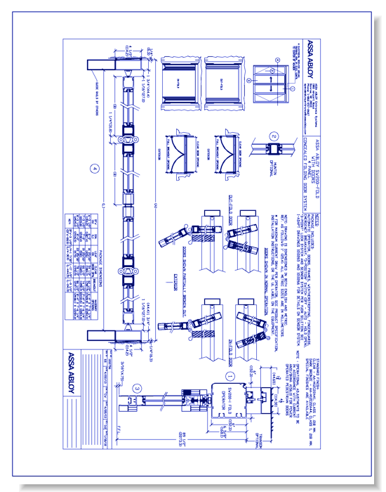 1010756 SW200i-Fold with Doors 2 Panel Concealed Folding Door System Rev 3.0