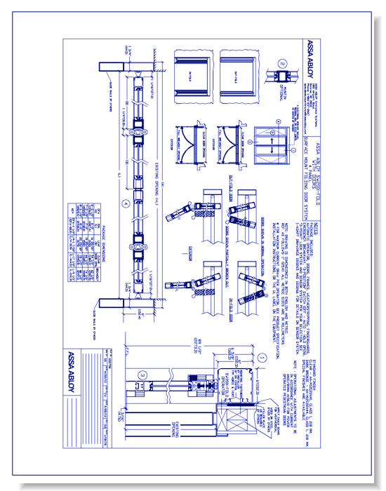 1010758 SW200i-Fold with Doors 4 Panel Surface Mount Folding Door System Rev 3.0