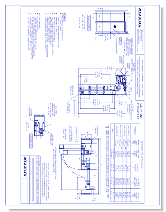 VersaMax Touchless OHC FBO Single Slide Narrow
