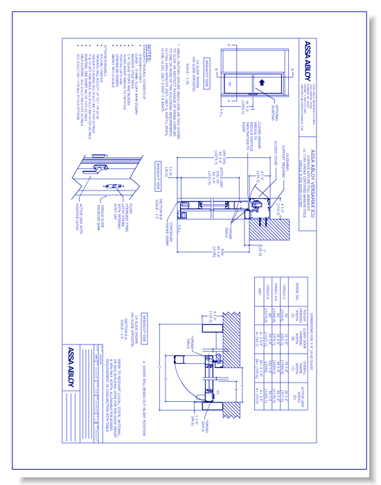 1016506 VersaMax Touchless SA FBO Single Slide Narrow Smoke Rated Rev 3.0