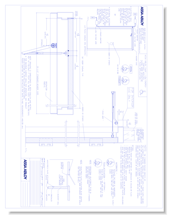 1021472 SW60 Single Push Swing Door Operator
