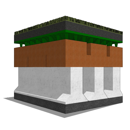 Rooftop - Tile Over Membrane With Piers