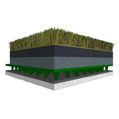 Rooftop - Tile And Padding Over Concrete