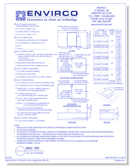 MAC 10® IQ Standard