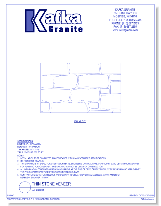 Thin Stone Veneer: Ashlar Cut