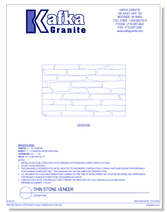 Thin Stone Veneer: Ledgestone