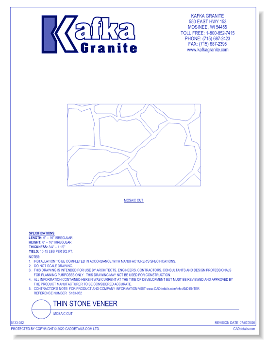 Thin Stone Veneer: Mosaic Cut