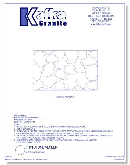 Thin Stone Veneer: Wisconsin Fieldstone