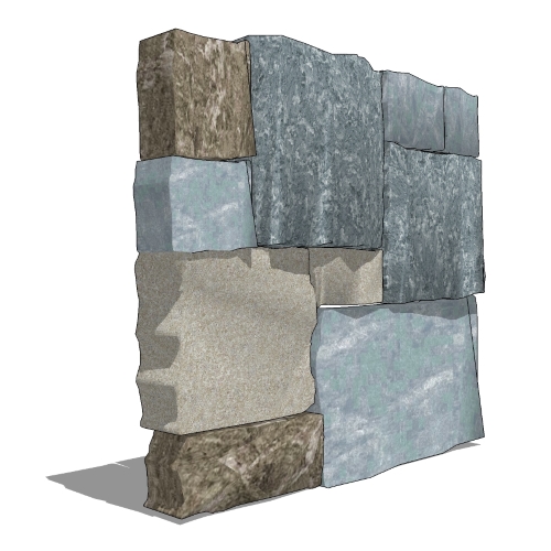 CAD Drawings BIM Models Delgado Stone Distributors Spruce Mountain Roughly Square/Rec