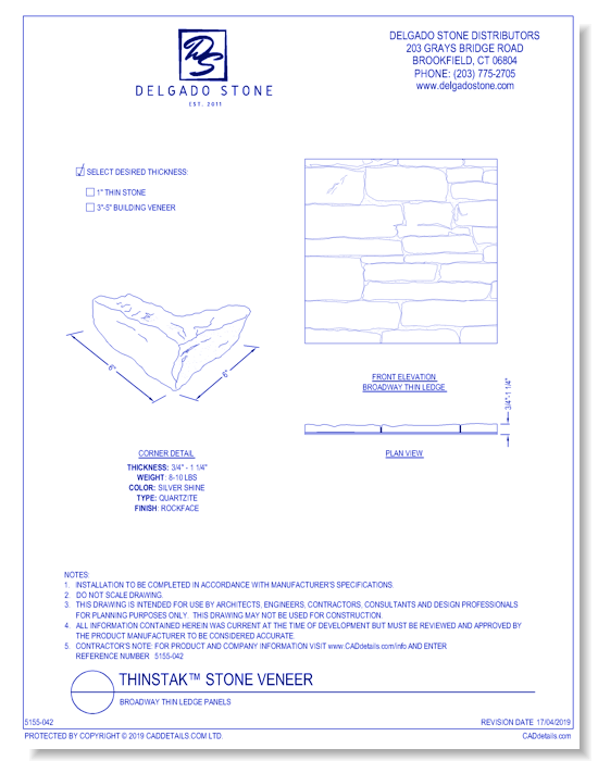 Broadway Thin Ledge Veneer