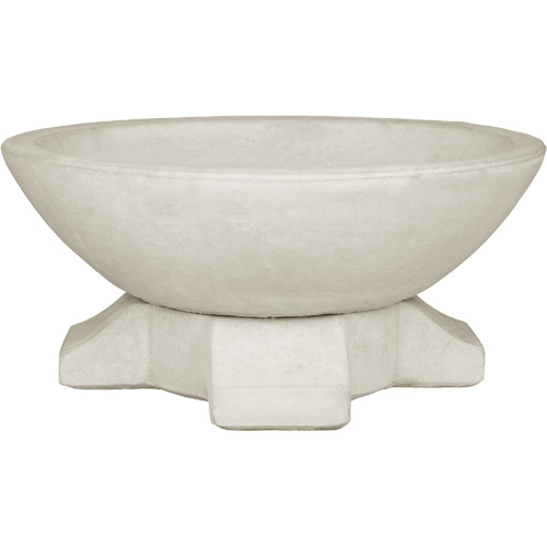 View 25.5" Modern Bowl With Cross Pedestal